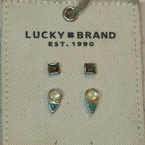 NWT Vintage Lucky Brand Stud Earring Set - Picture 2 of 7